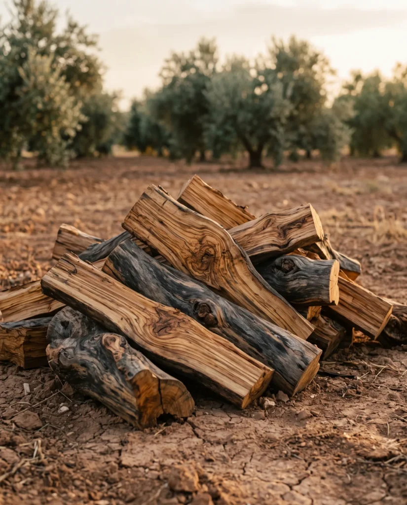 Leña de olivo en Murcia